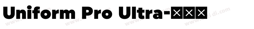 Uniform Pro Ultra字体转换